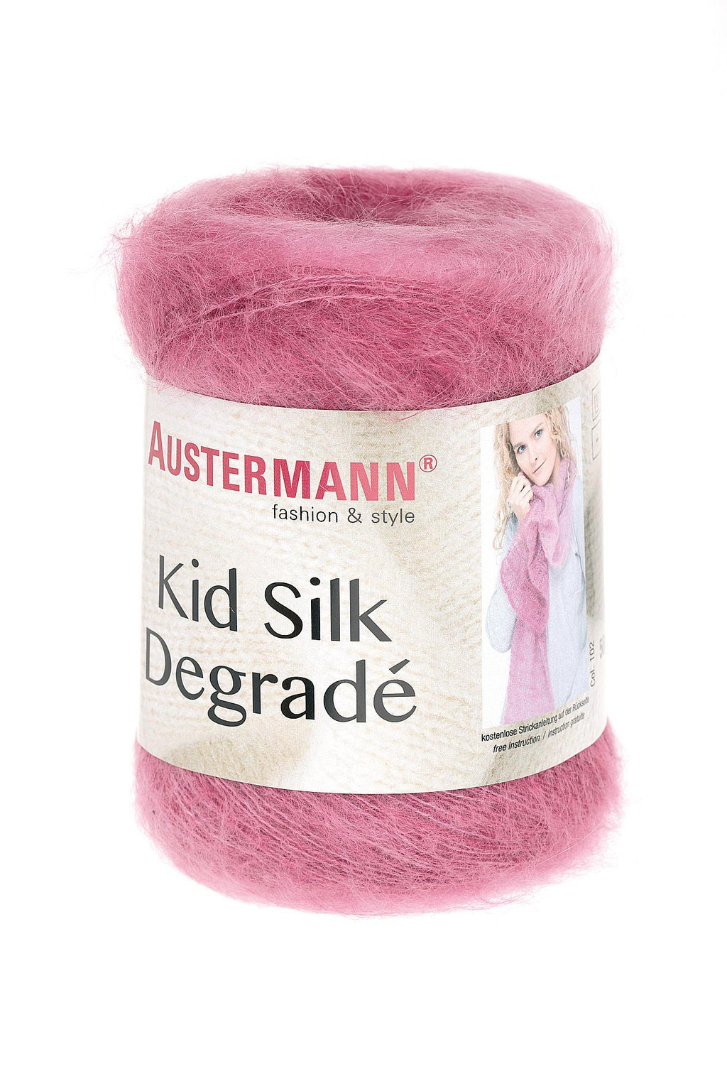 Kid Silk Degradee | 425 M - 50 G | 102 - Pink