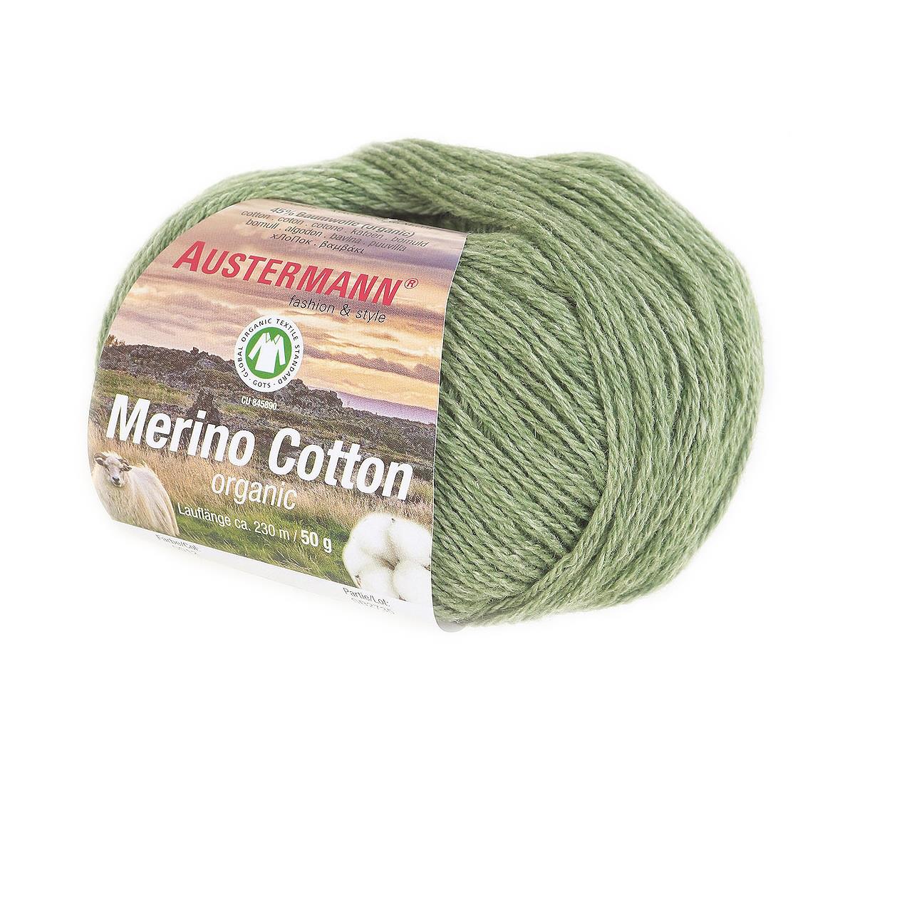 Merino Coton | 230 M - 50 G | 12 - Vert