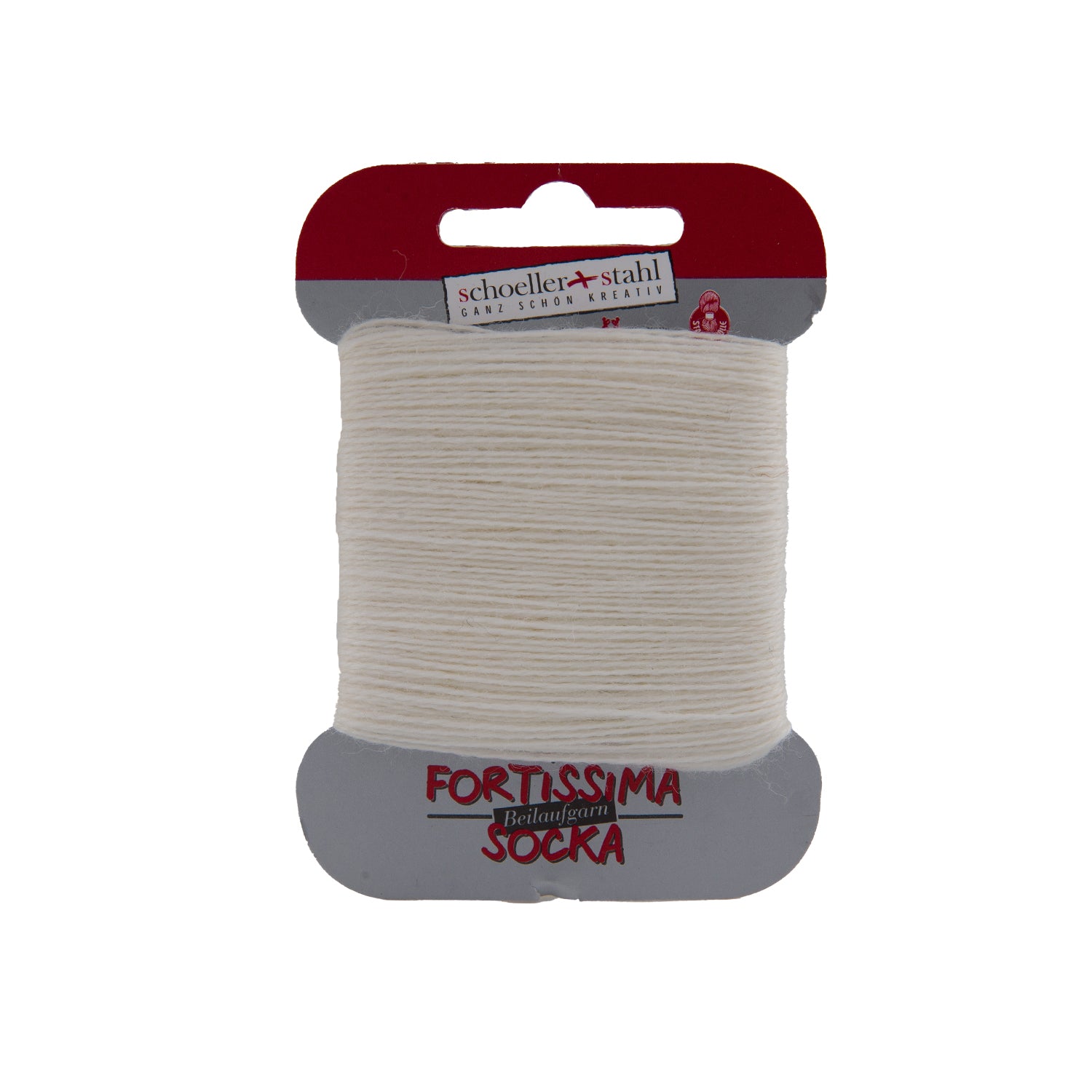Fortissima Sock Yarn Companion Thread 40m/5g | Color 1001 - WOOL WHITE