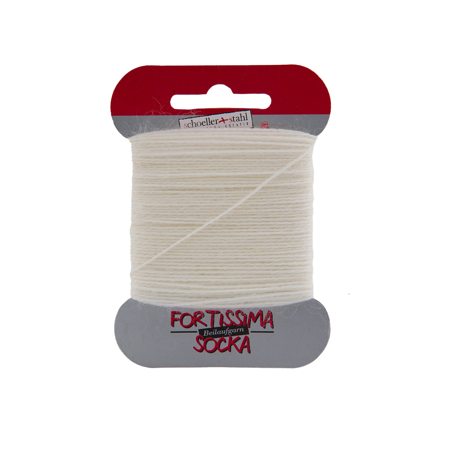 Fortissima Socken-Beilaufgarn 40m/5g | Farbe 1024 - BRILLANTWEISS