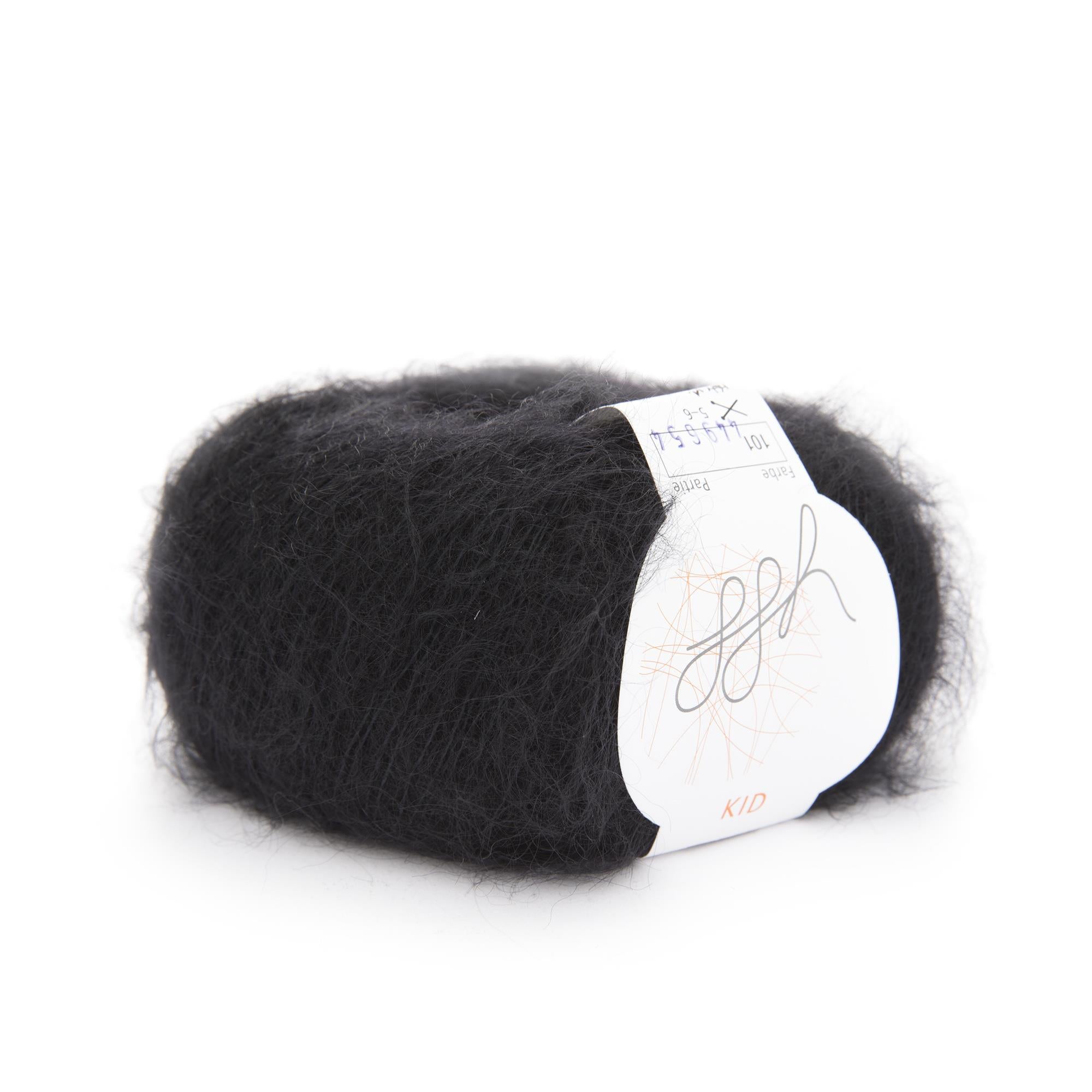 ggh Kid | Mohairwolle | 250m/25g | 101 - Schwarz