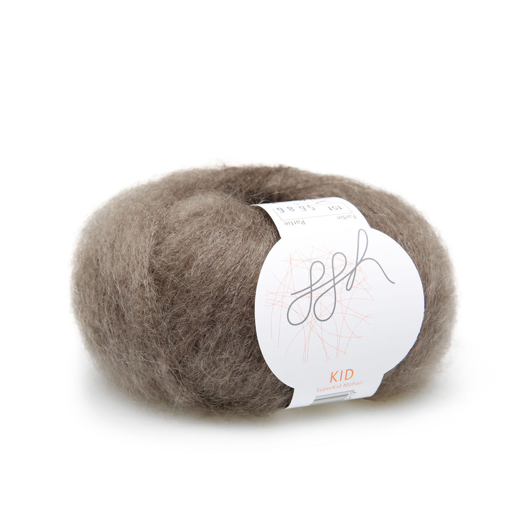 ggh Kid | Laine mohair | 250m/25g | 151 - Gris brun