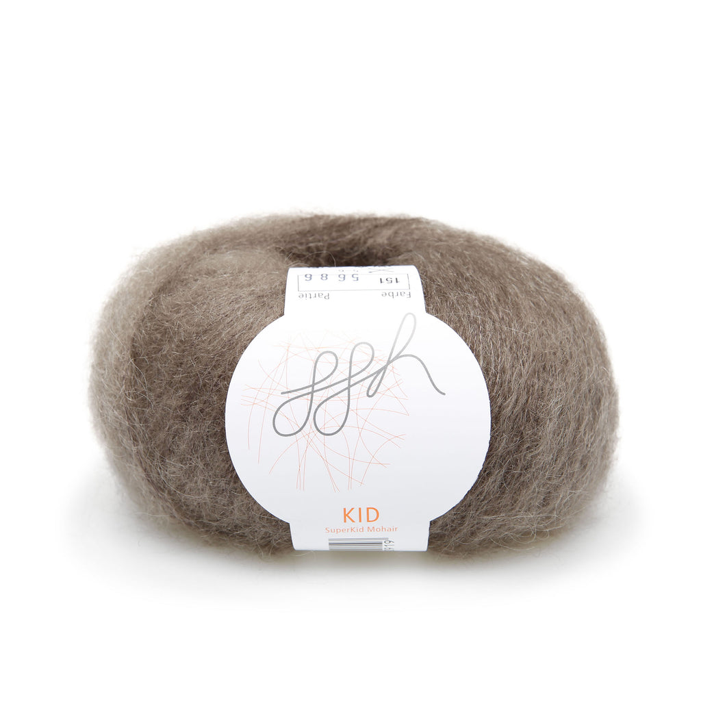ggh Kid | Laine mohair | 250m/25g | 151 - Gris brun