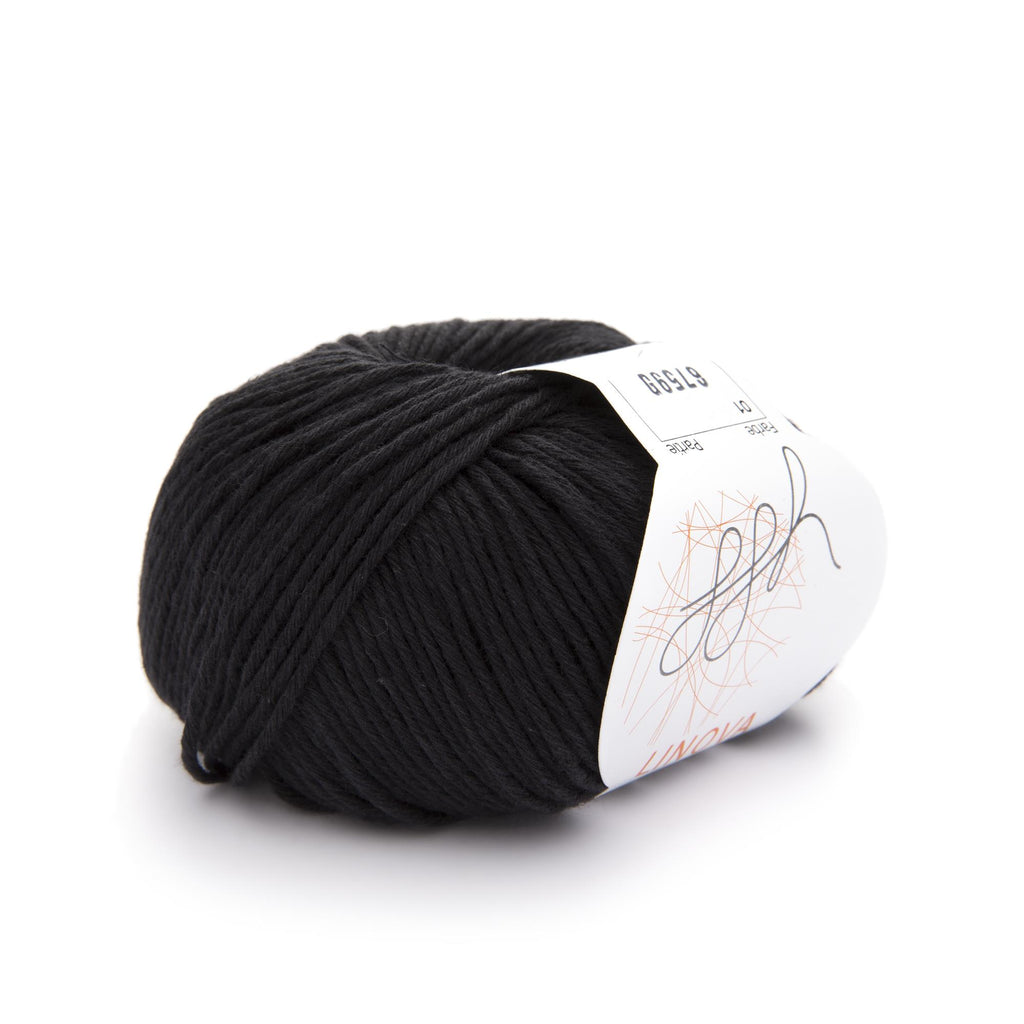 ggh Linova | Baumwolle-Leinen | 100m/50g | 001 - Schwarz