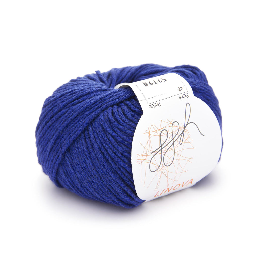 ggh Linova | Baumwolle-Leinen | 100m/50g | 048 - Royalblau